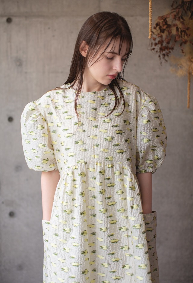 （original）バルーン袖オールインワン(ホワイト・ブラック)
