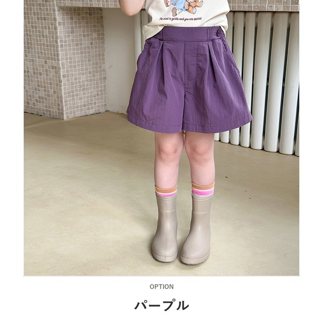 【KID】サマーベーシックピンタックショートパンツ - 6