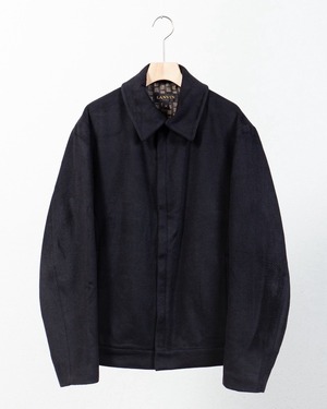 "LANVIN" fly-front cashmere jacket / Made In ITALY