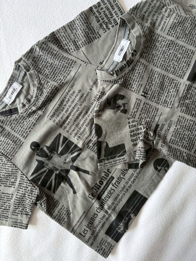 【ラス1】ELLYMOLLY / Paper pop T