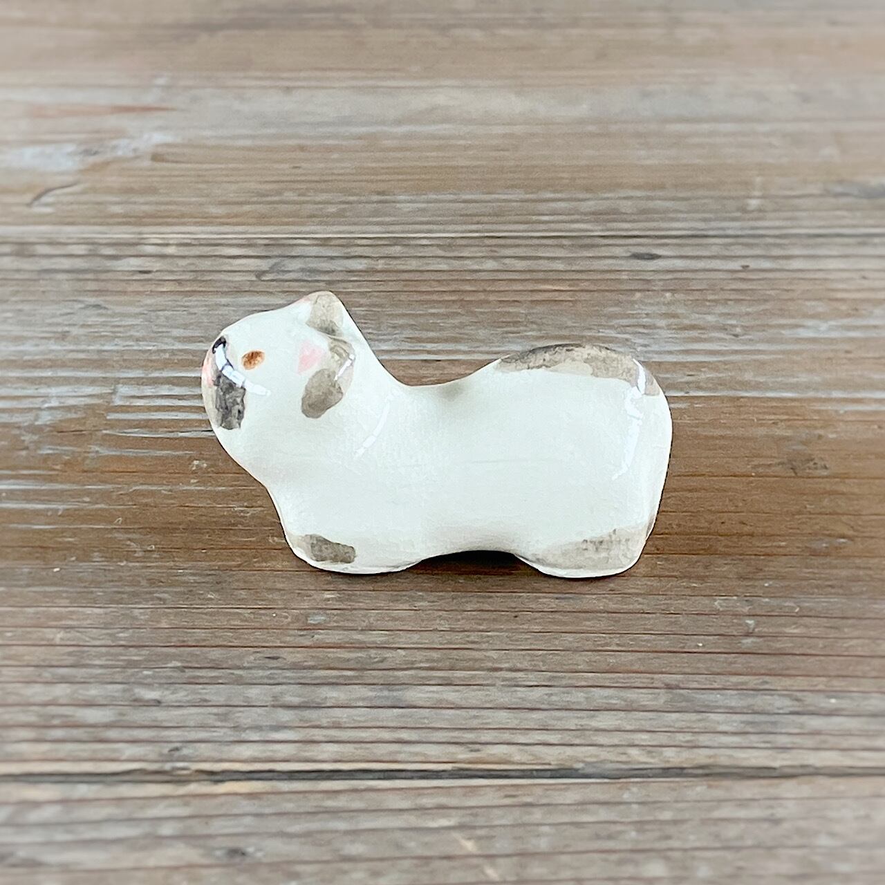 ねこ箸置き（立体）　シャム