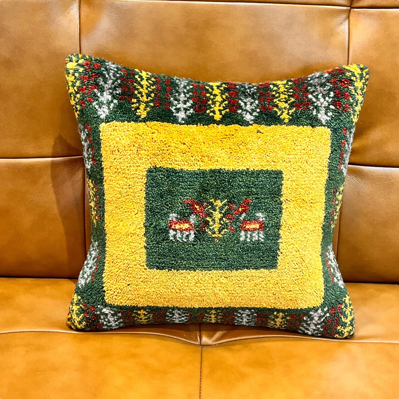 美品ギャッベ　クッションカバー ギャッベ クッションカバー / Gabbeh Cushion Cover 37cmx38m | Sena