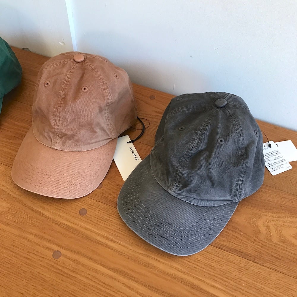AURALEE/オーラリー・PRODUCT DYED FINX CHINO CAP MADE BY