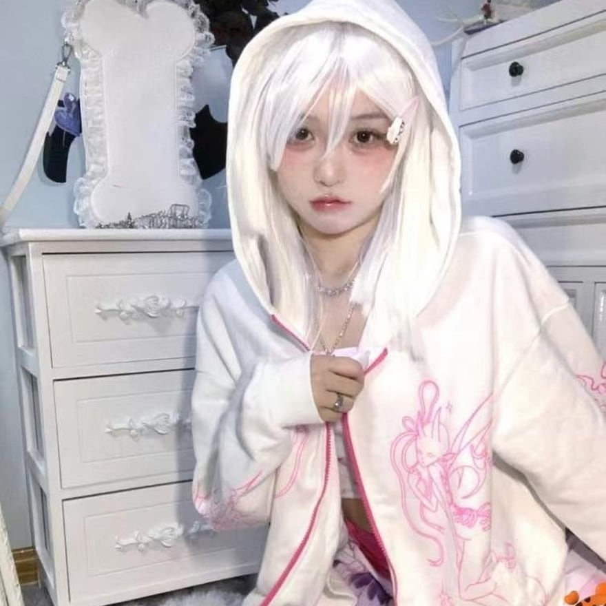 PUTUMAYO 半袖 リベンジパンダパーカー フーディー Y2K ゴスロリ Spooky Girl Hoodie – ACDC RAG