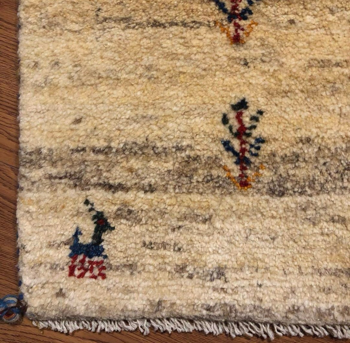 ペルシャギャッベ (ギャベ) チェアマット 椅子の座布団 No.11306