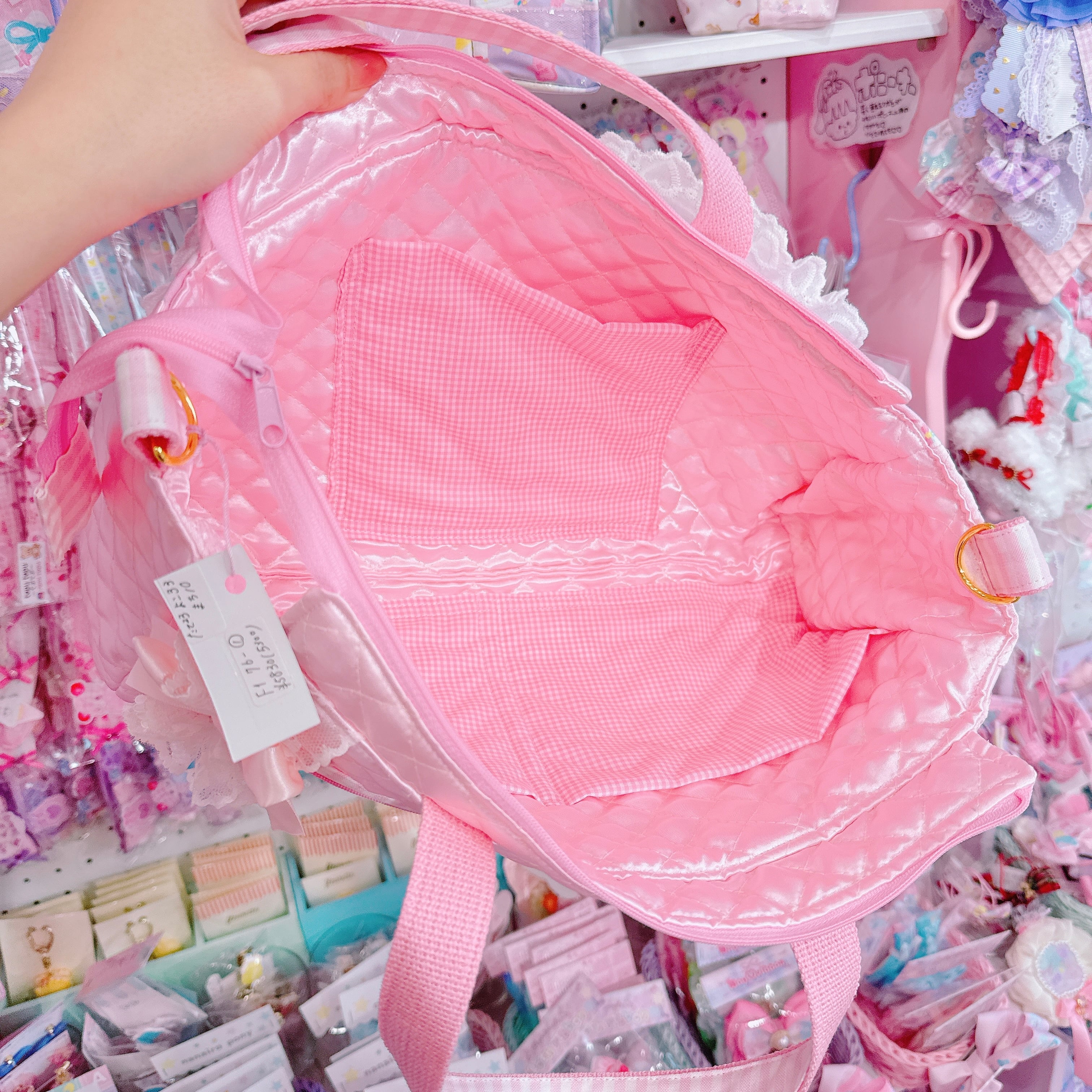 【F1】76-1ハートポケット2wayトートバッグ（ショルダーひも別売）