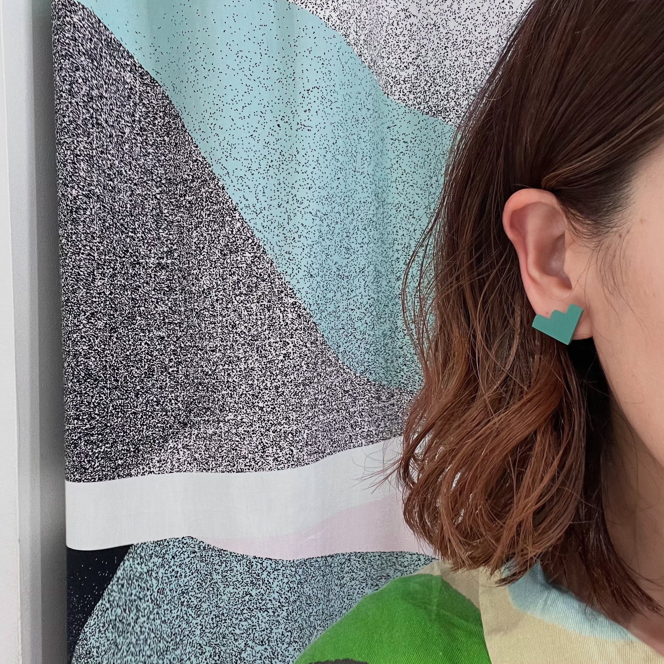 corchea / stairs pierce【mint】