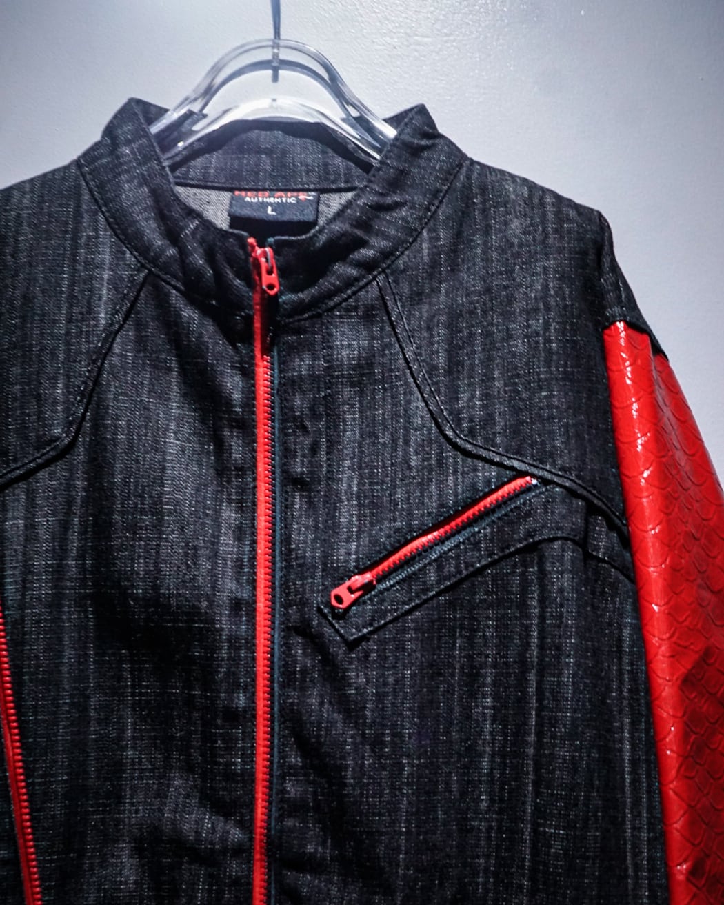 "RED APE" Crocodile Swiching Loose Denim サイズ : 3XL(4L) add(C)vintage】