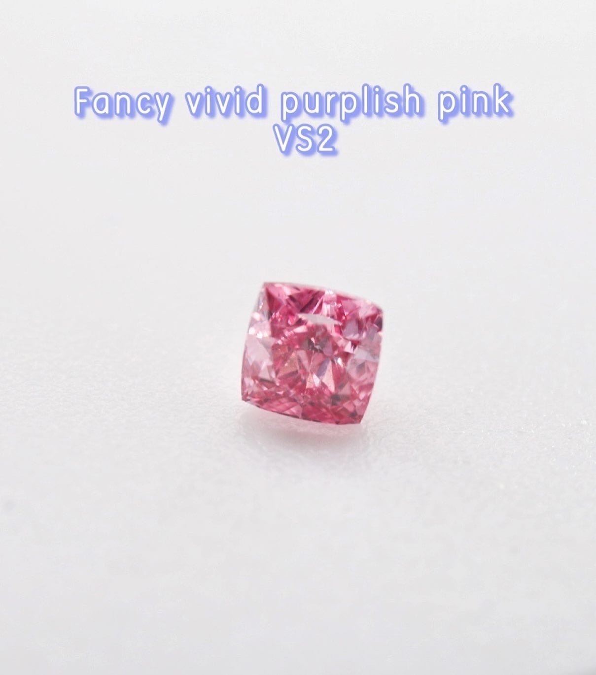 ピンクダイヤモンドルース/ F.VIVID PINK/ 0.166 ct.