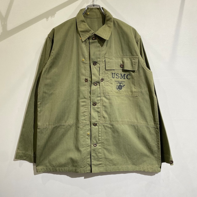 40s USMC P-44 HBT Jacket 40年代 アメリカ海兵隊 P-44 ヘリンボーン ジャケット ミリタリー ステンシル