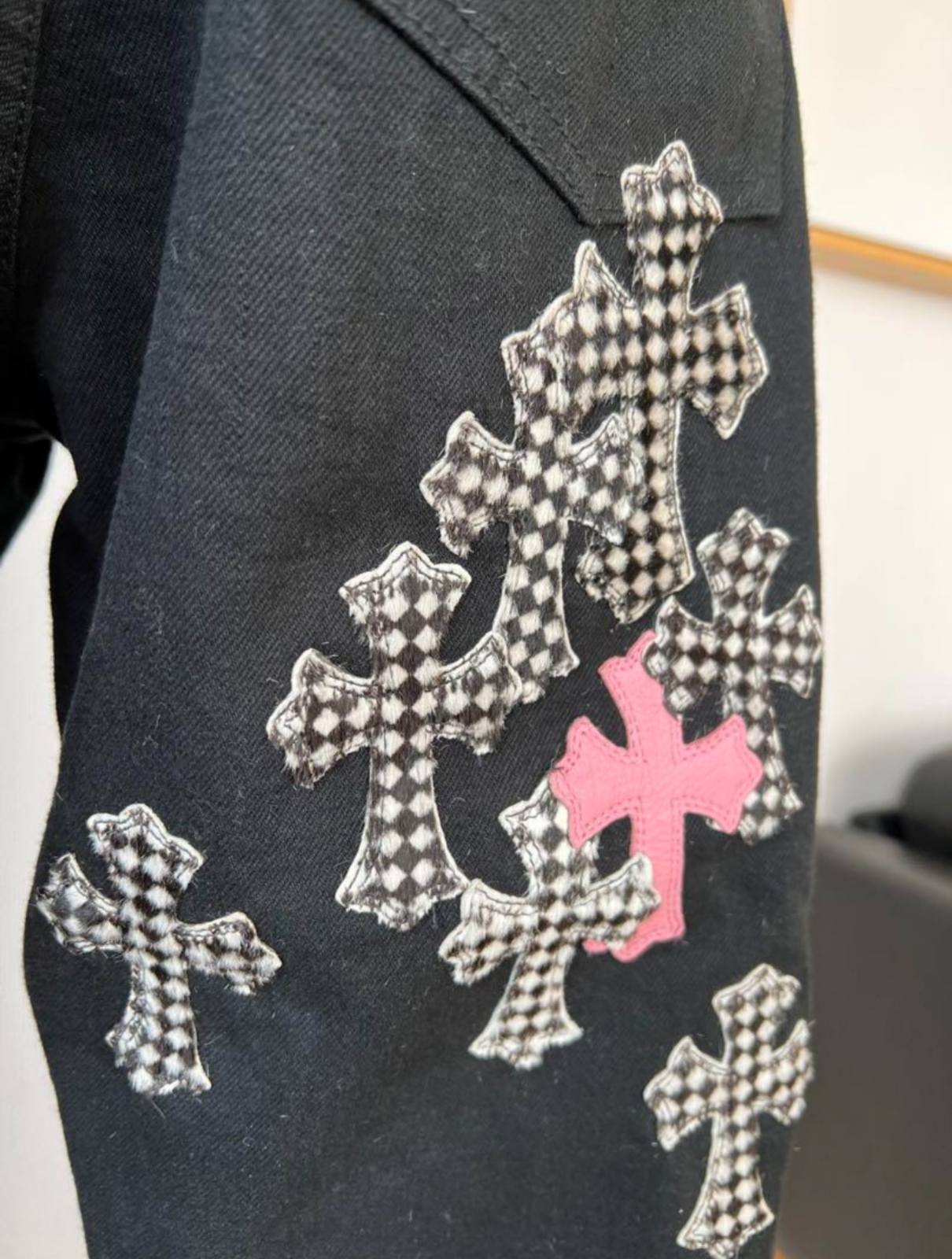 CHROME HEARTS クロムハーツ クロスパッチ デニムパンツ | chromehearts