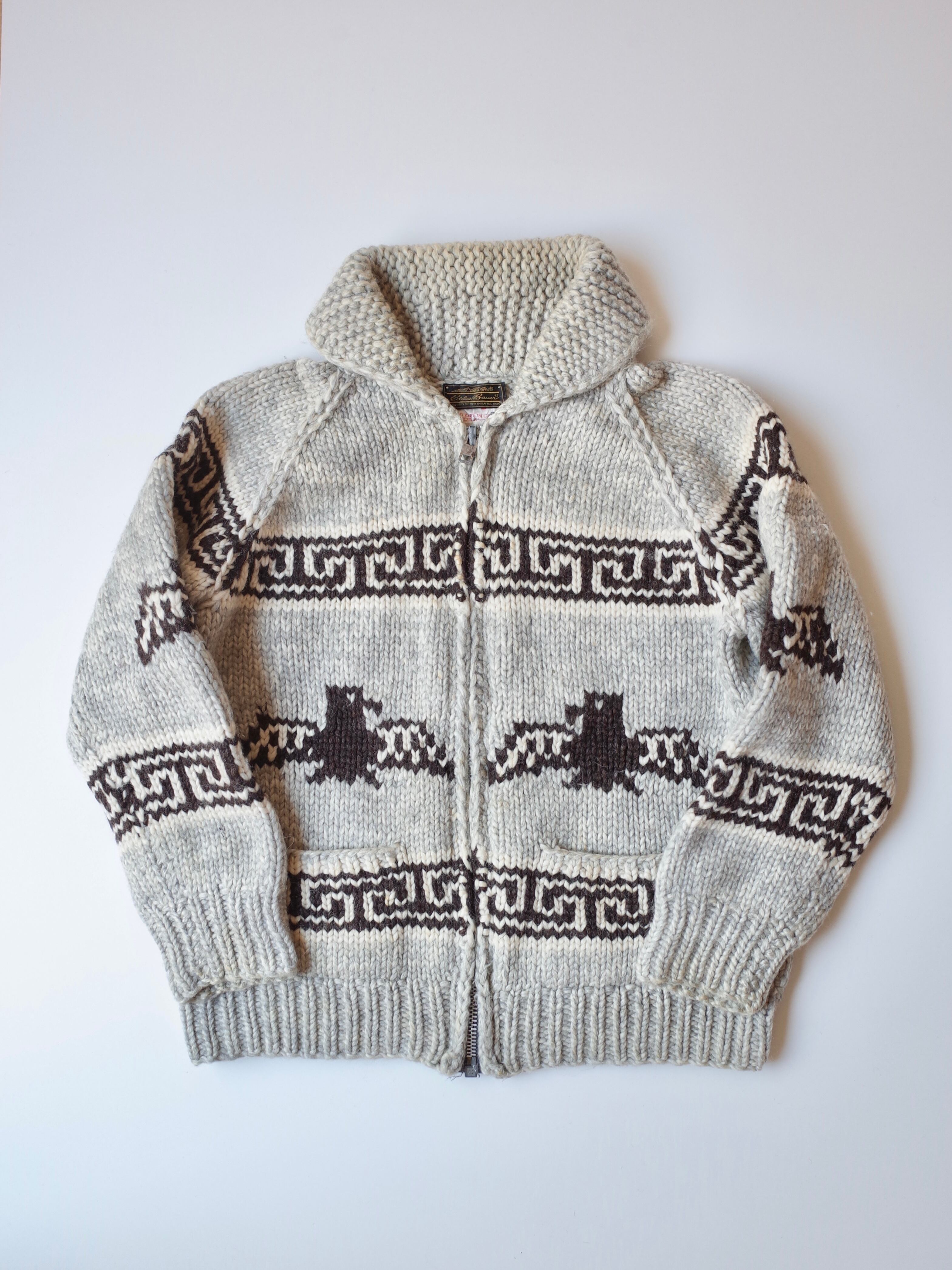 80s Eddie Bauer cowichan knit cardigan