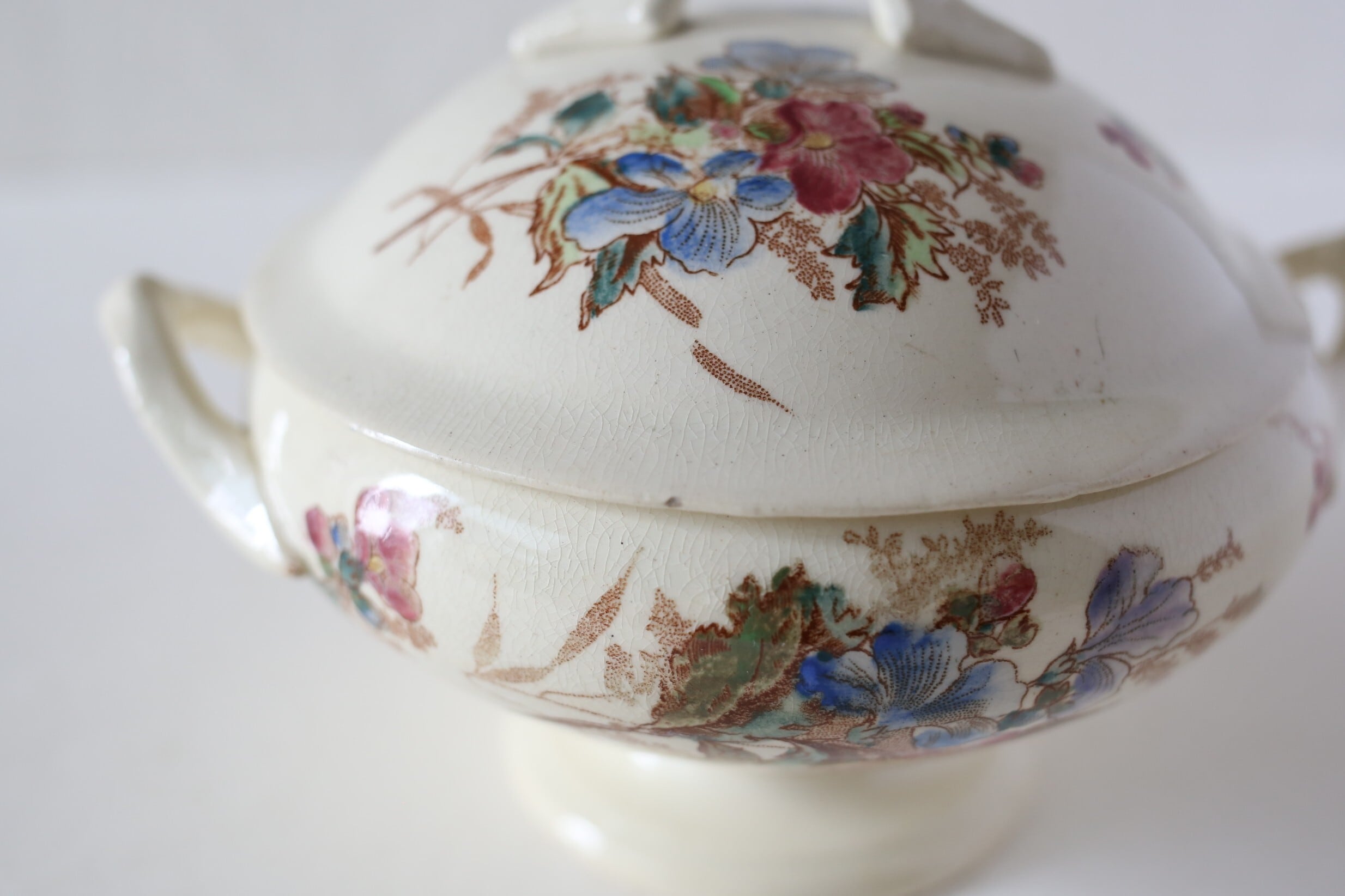 フランス アンティーク ONNAING窯 dinete スーピエール polychrome N