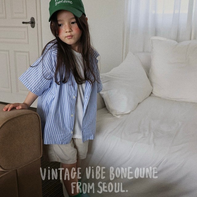【予約】stripe shirt/ boneoune（kids）