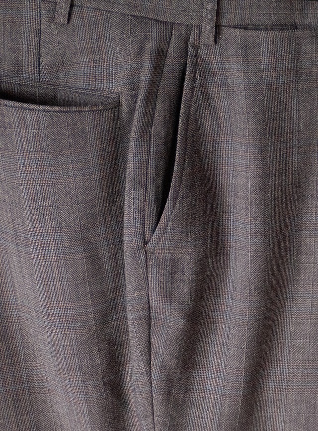 unknown 1990s Wool Glen-plaid trousers
