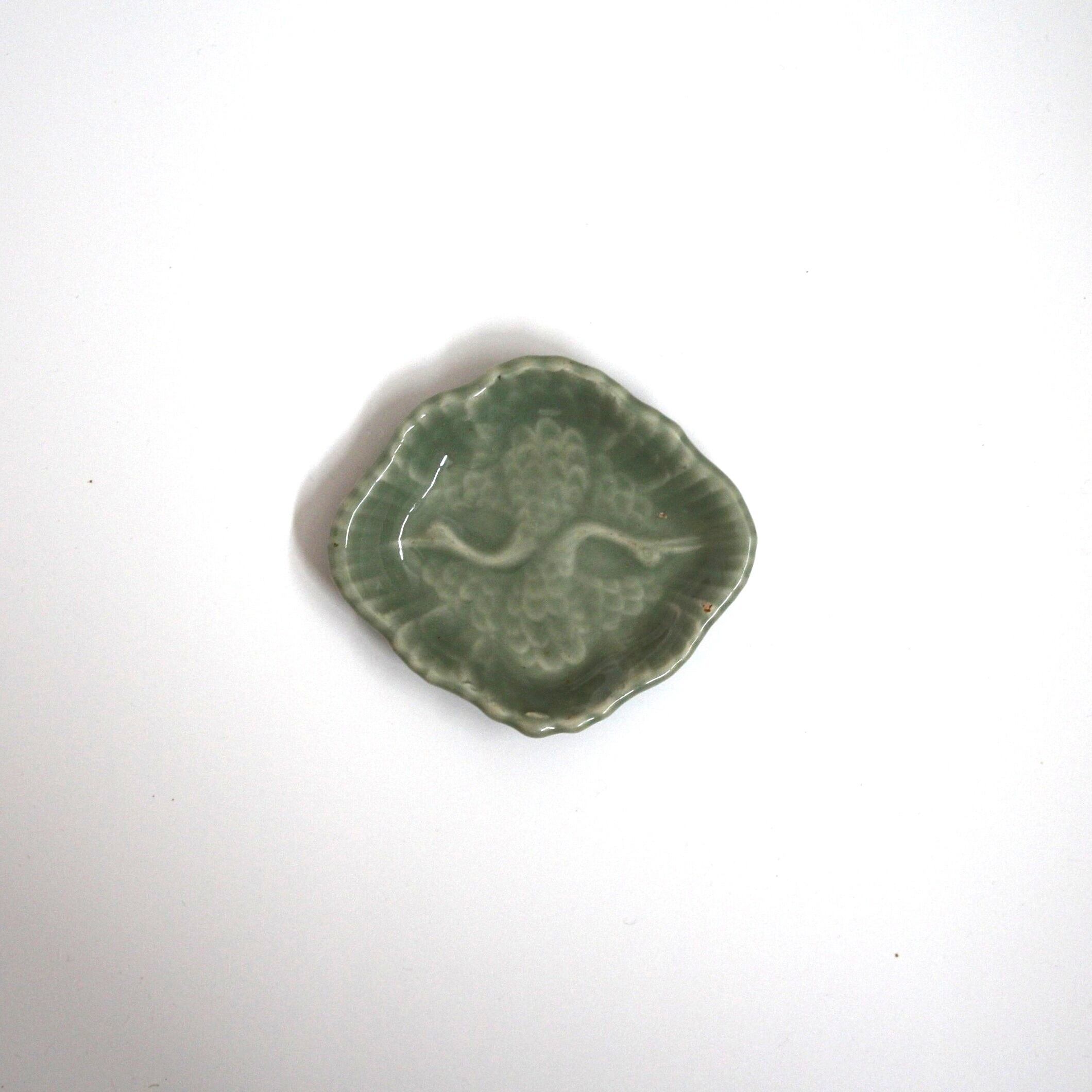 九谷乾山写色絵梅文湯碗 中村梅山 d7.6cm Kutani Enameled Yunomi Tea