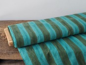 block print fabric d38 green×green