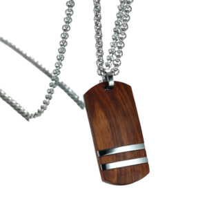 Rosewood pendant necklace