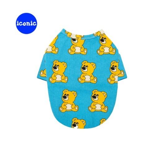 SM～3XL/予約【andblank】Joy Bear Short Sleeve《Blue》