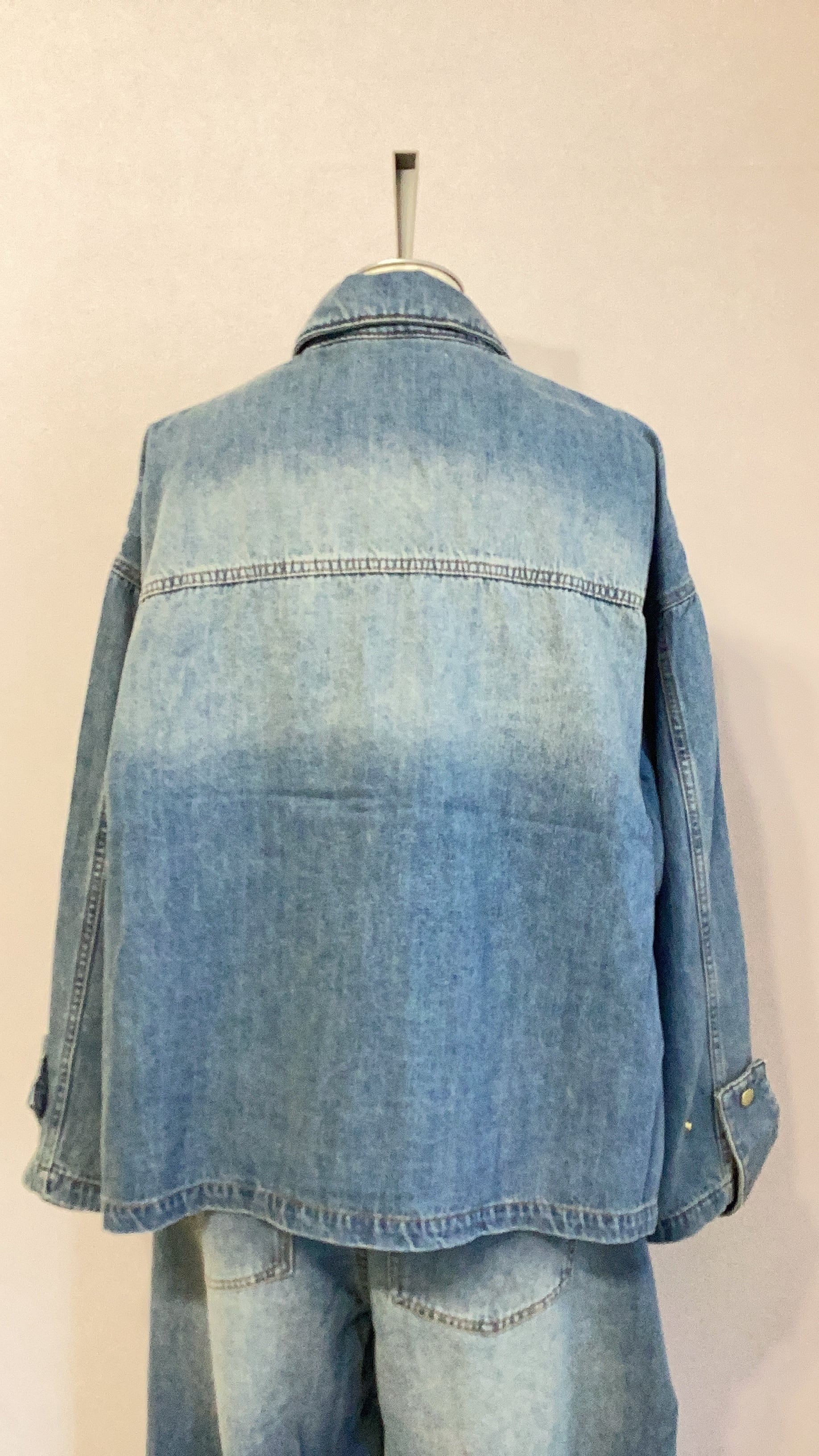 新品　CYANTokyoデニムジャケット CYAN TOKYO BIGポケットデニムZIPブルゾン No.504358 ネイビー ブルー