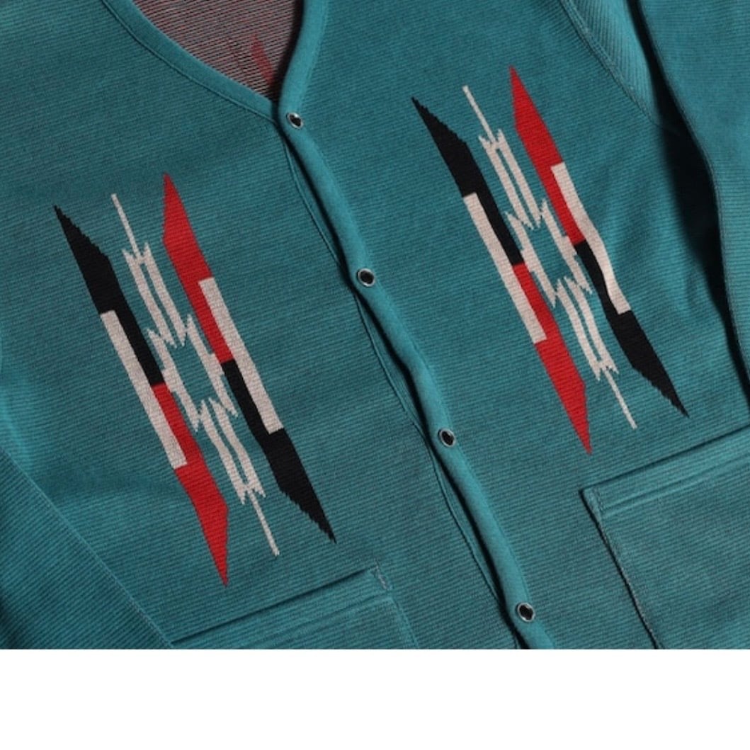 WESTRIDE NGT NATIVE CARDIGAN ニットカーディガン ネイティブ柄