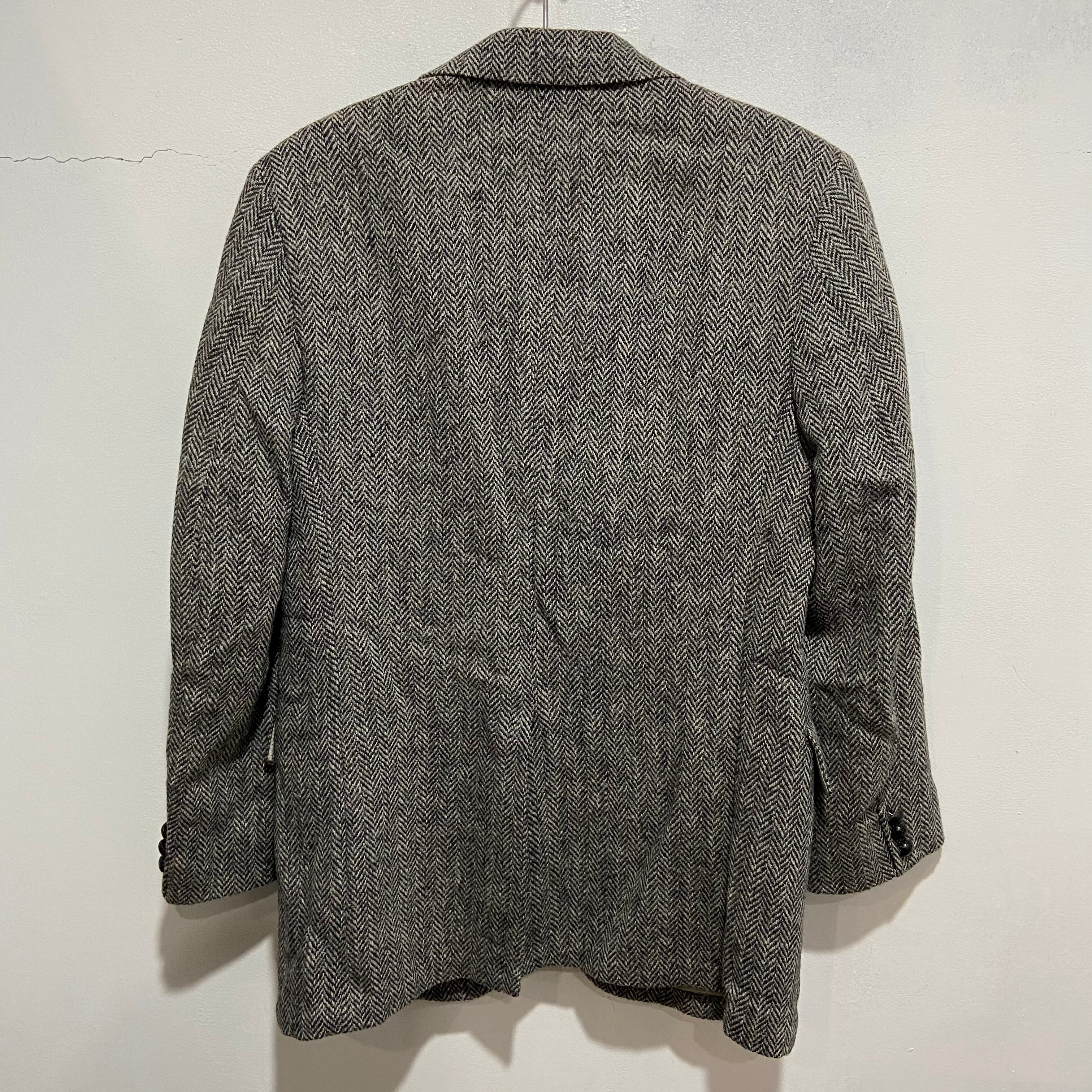 送料無料』美品 Harris Tweed 80s テーラードジャケット USA製