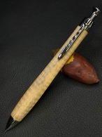 5 極上＋花梨瘤 青白 ゴールド0.5mmシャープペンシル | こぶた工房