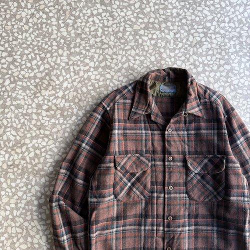 PENDLETON / 70’s Wool Board Shirt size L