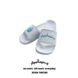APPLEGANG ASYMMETRIC SLIDES ホワイト×ティファニー