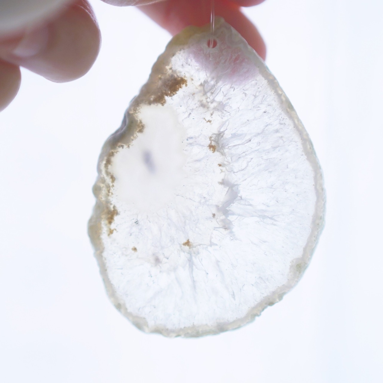 Ice Water 11 - アゲートヒーリングチャイム / Agate Sun Catcher Wind Chime 528