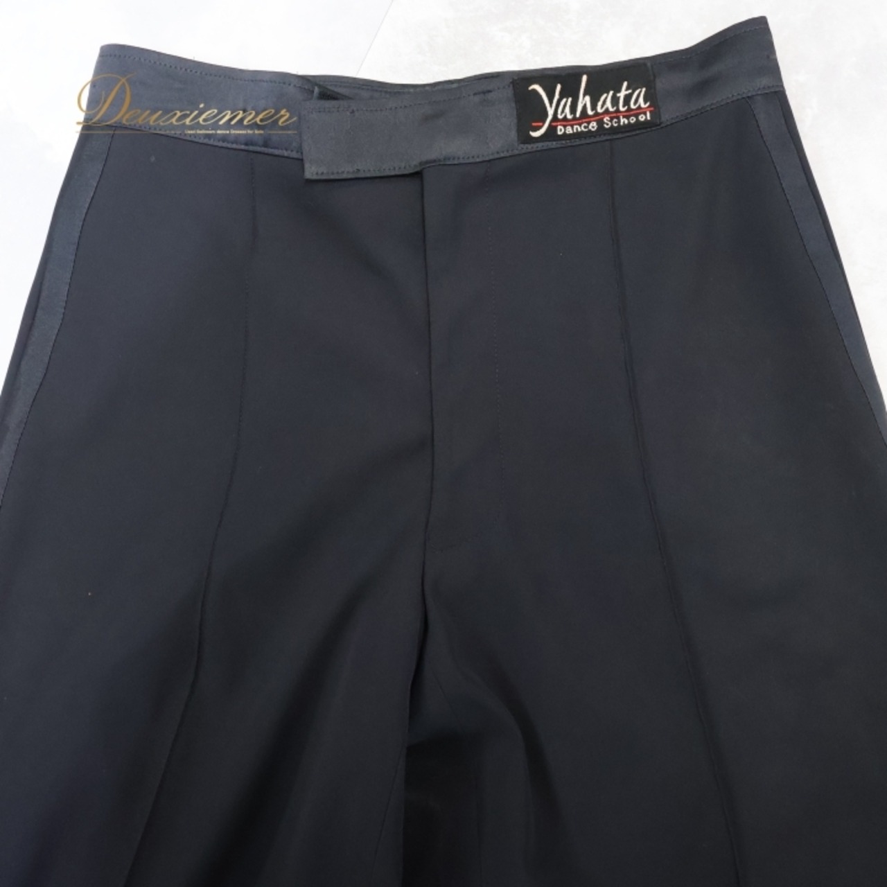 社交ダンス 衣装 Hasebe ハセベ スラックス ズボン パンツ 黒 ダンス パーティ 発表会 メンズ 男性 黒 ライン ラテン ジャズ ブラック系 ダンス衣装 フォーマル ウェア スタイリッシュ シンプル おしゃれ 大人用 パンツスタイル 演出 コンサート ステージ 衣装 ブラックパンツ