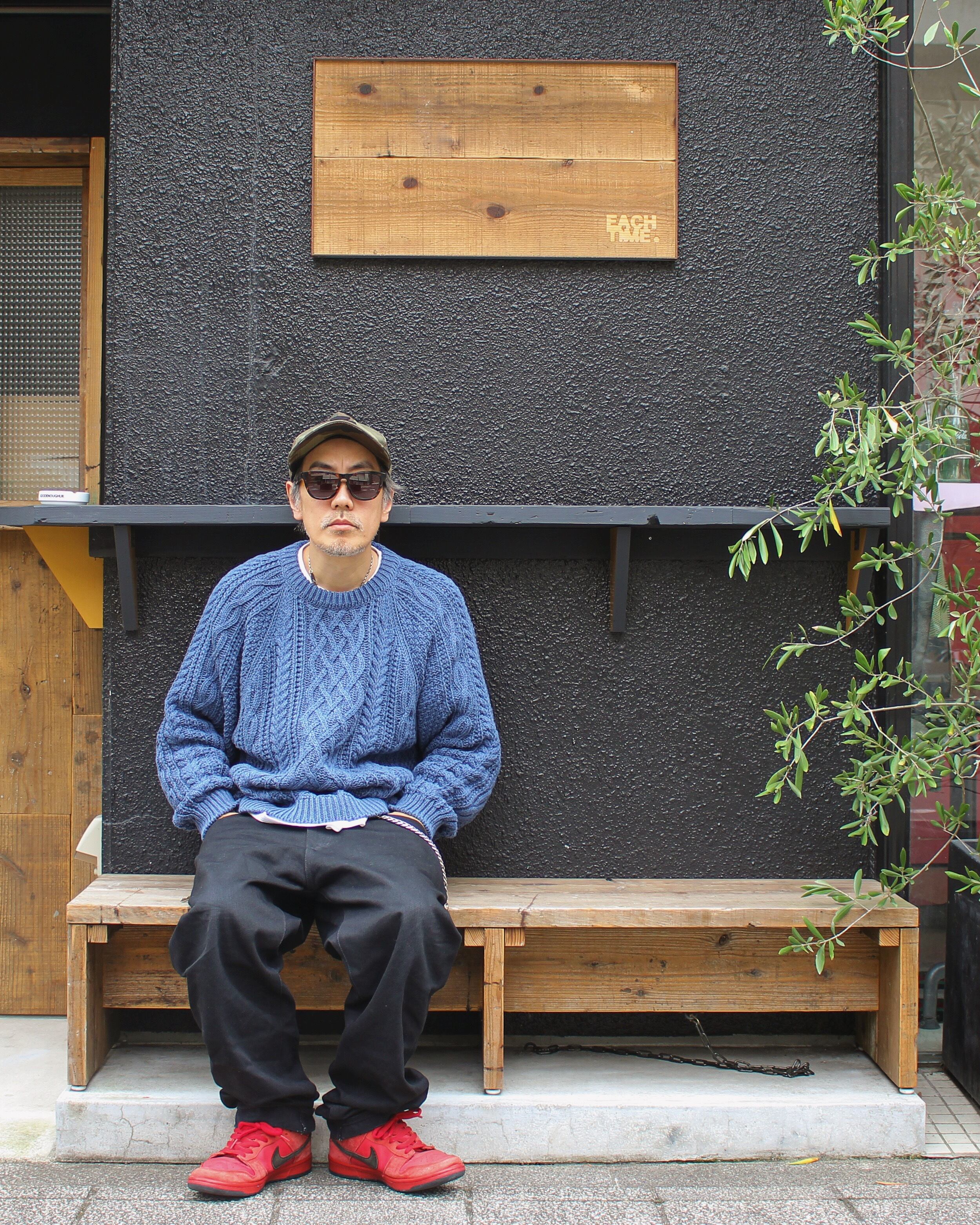 TRANSPORT FISHERMAN KNIT INDIGO | EACHTIME. / EZ DO MARKET