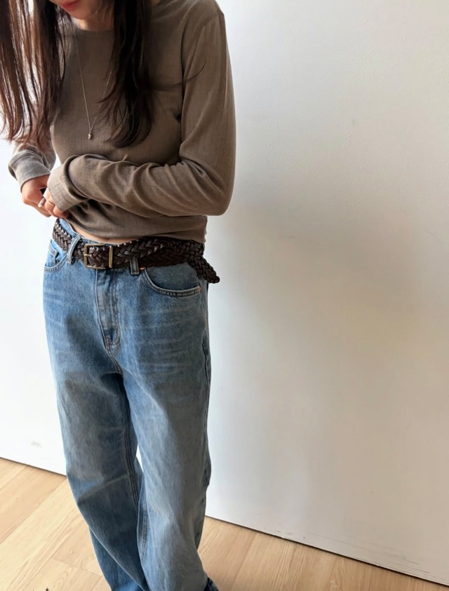 (予約) taffeta / Wool ribbed tee 4color