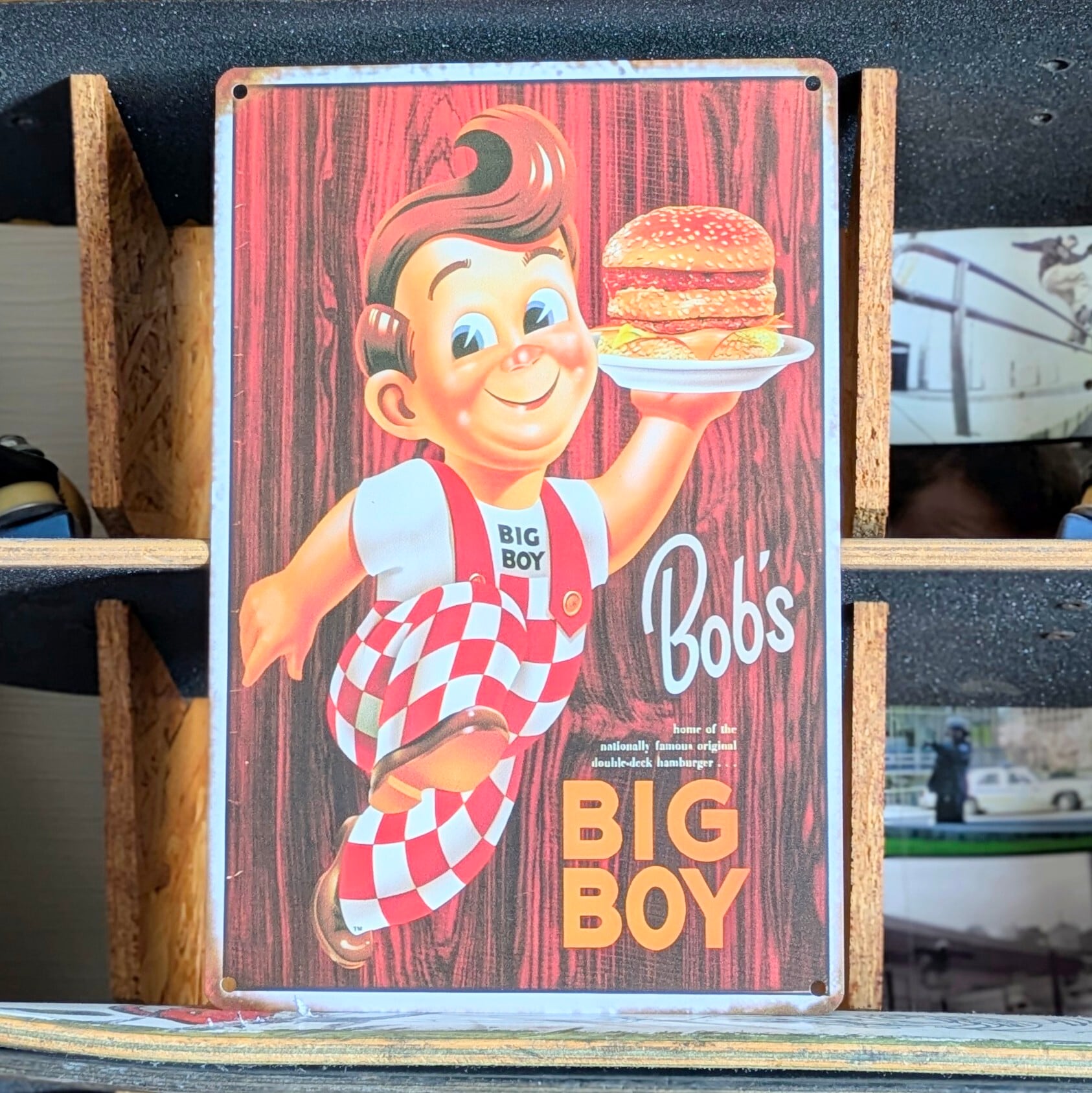 送料無料！ちょうどいいブリキ看板 【ビッグボーイ（Big Boy）】 METAL