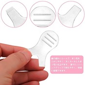 Y字型マスカラブラシ【トランスペアレント*10】まつげブラシ まつ毛パーマツール ラッシュパーマリフトツールブラシ まつげグラフトカーラーコーム まつ毛パーマキット まつげ補助ツール 化粧品／サロン／ホームユース