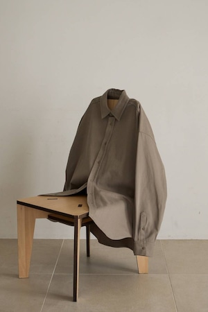 ànuke Peachtwill Over Shirts ピーチツイルオーバーシャツ Olive