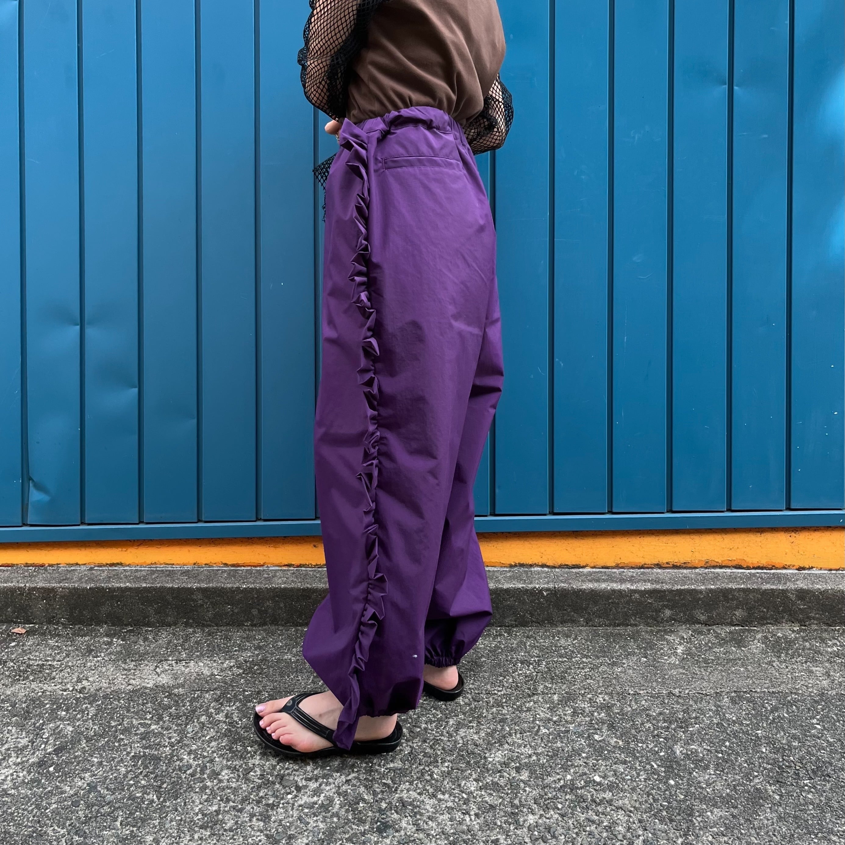 NON TOKYO ノントーキョー / FRILL TRUCK PANTS / PURPLE | coug NON TOKYO ノントーキョー / FRILL TRUCK PANTS / PURPLE | coug