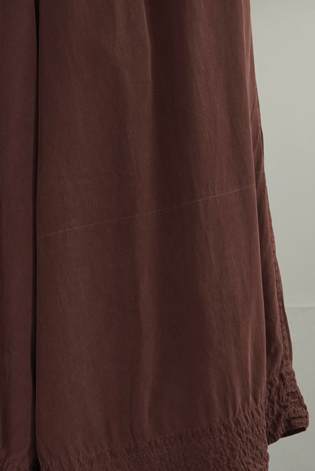 CHEZ VIDALENC - PANTS COULISSE L90 (SILK) | Brownie