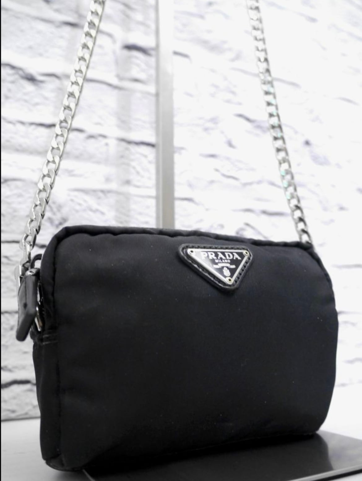 ◇ PRADA プラダ チェーンストラップ ミニ ショルダー バッグ ポーチ