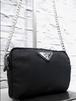 ◆ PRADA プラダ チェーンストラップ ミニ ショルダー バッグ ポーチ 黒