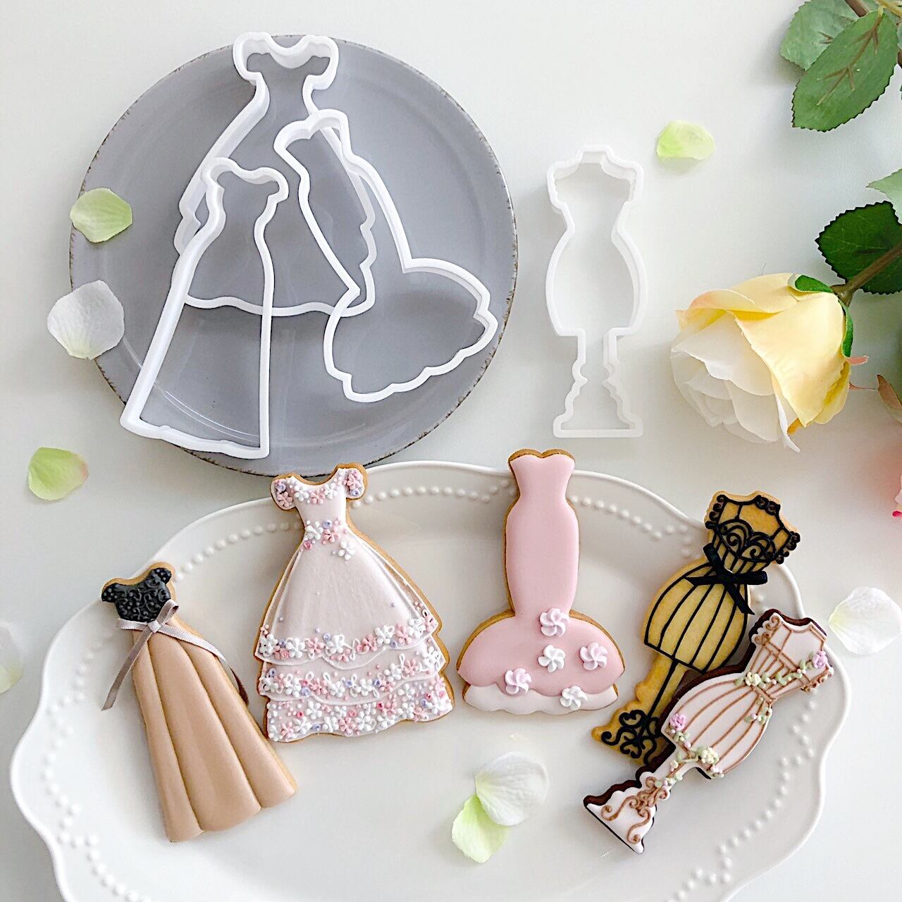 ロングドレスとトルソーセット【クッキーカッター cookie cutter