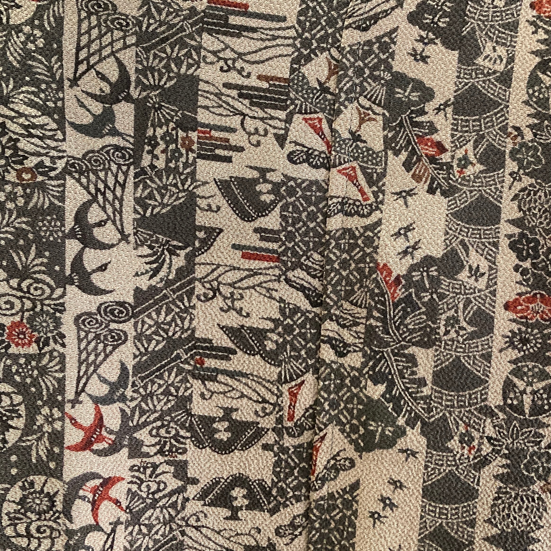 着物リメイクワイドパンツ - kimono elastic waist pants | konote-コノテ-