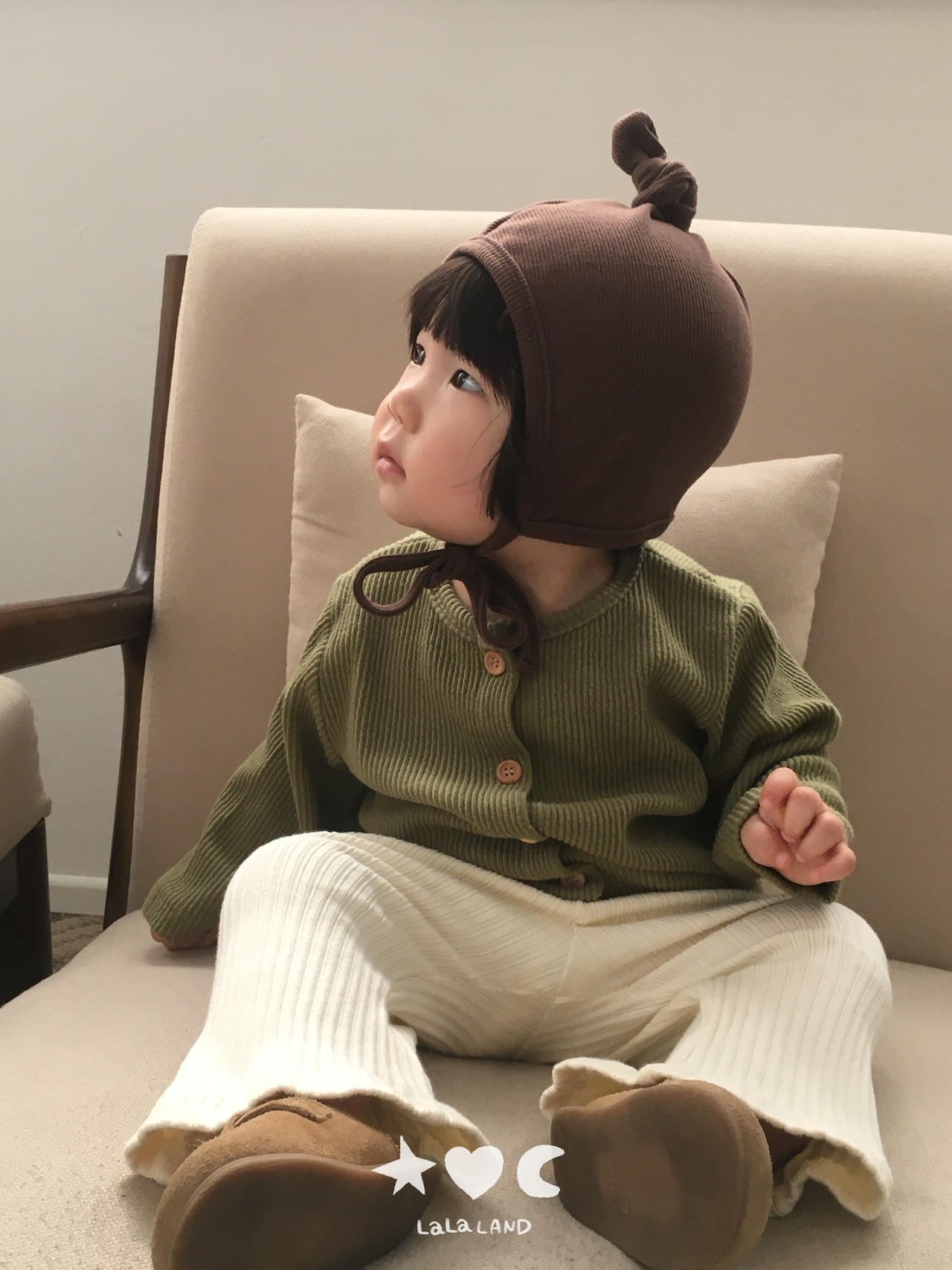 韓国子供服 / LALALAND / 26Autumn / ベベ グラム カーディガン / 秋服 / ベビー *6M~18M*