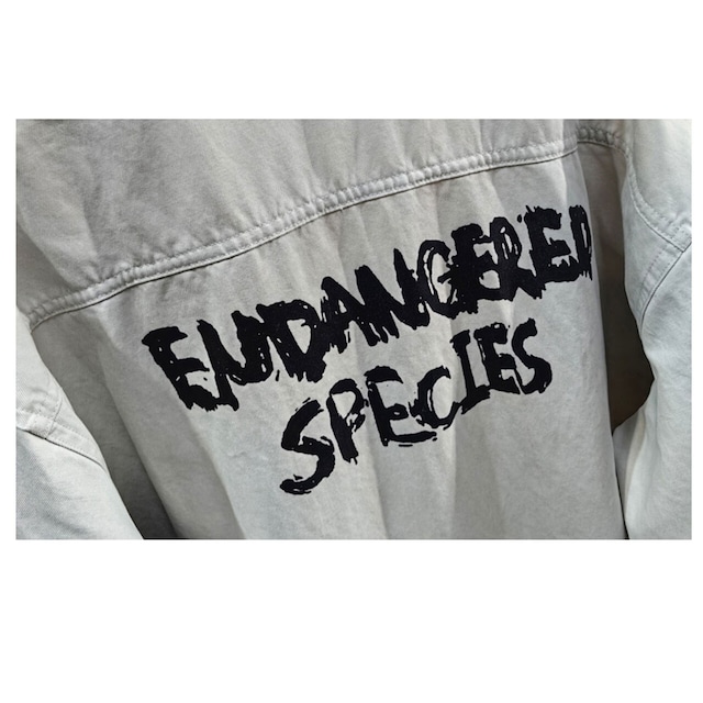 バックロゴプリントオーバーサイズカーゴシャツ R00167