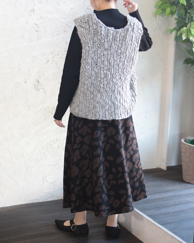 【BouJeloud】柄ニットスカート　(251114)
