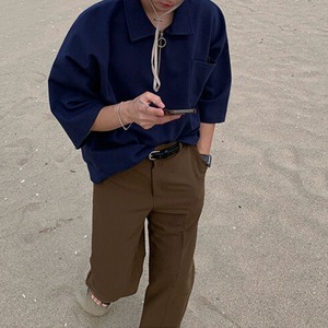 ハーフジップルーズTシャツ　MT0080440