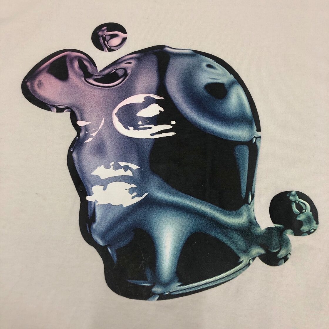 NITRAID/Face print Tee/L/フェイスプリントT/Tシャツ/ホワイト/ナイト 