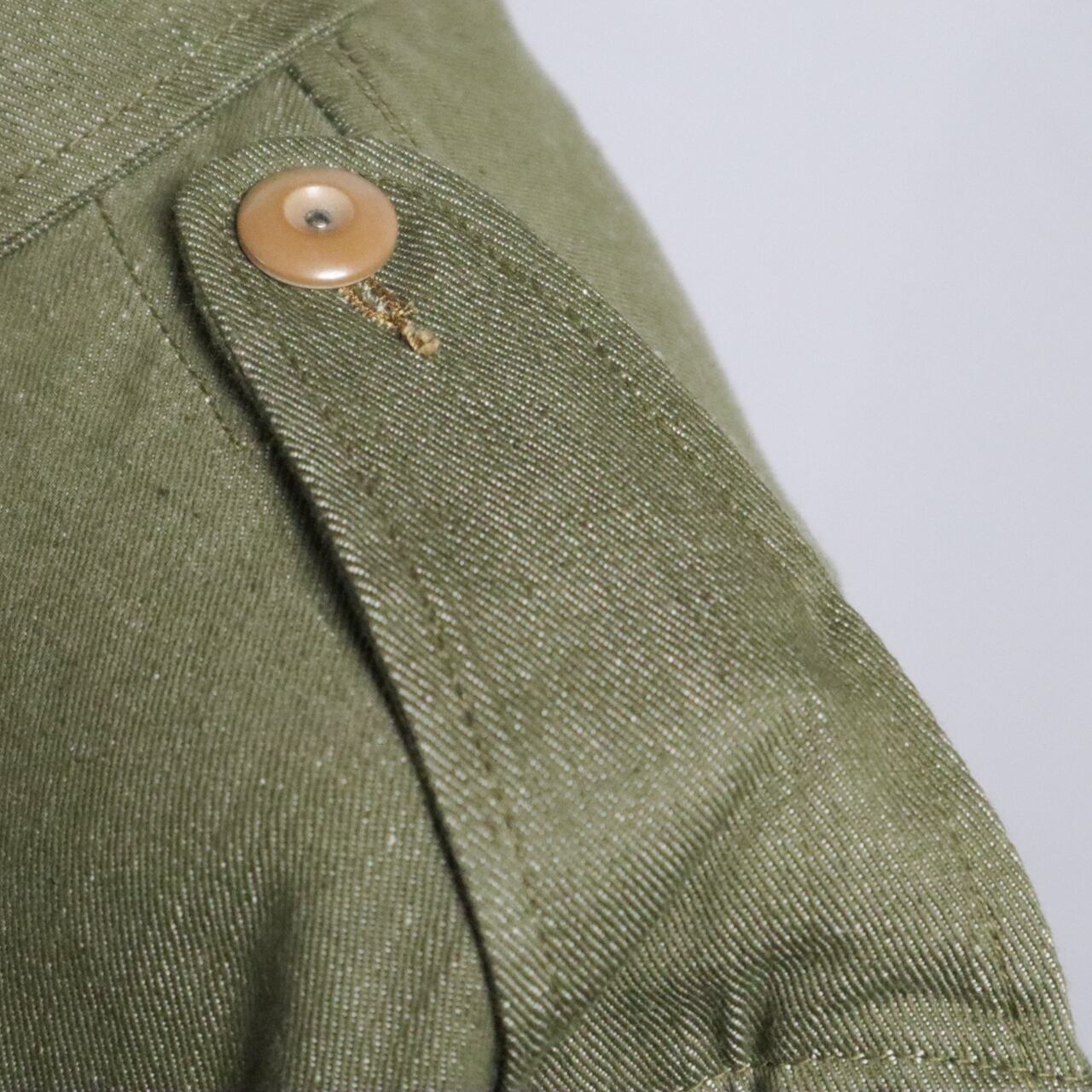 DEADSTOCKBRITISH ARMY GREEN DENIM BATTLE DRESS JACKETイギリス軍