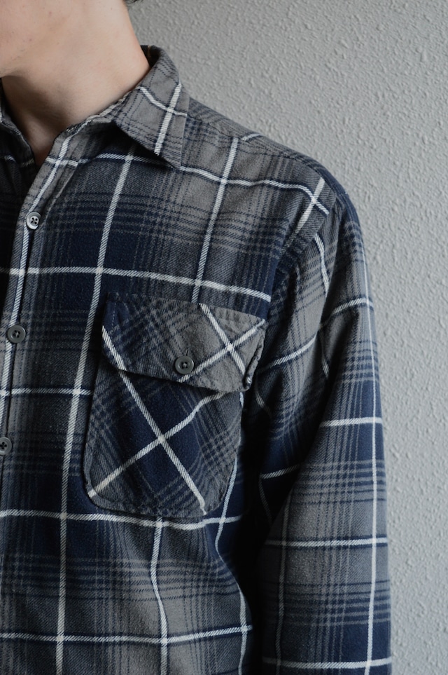 OZARK TRAIL 1980's-90's From USA Print Flannel Check Quilting Shirt Jacket プリントネル キルティングシャツジャケット