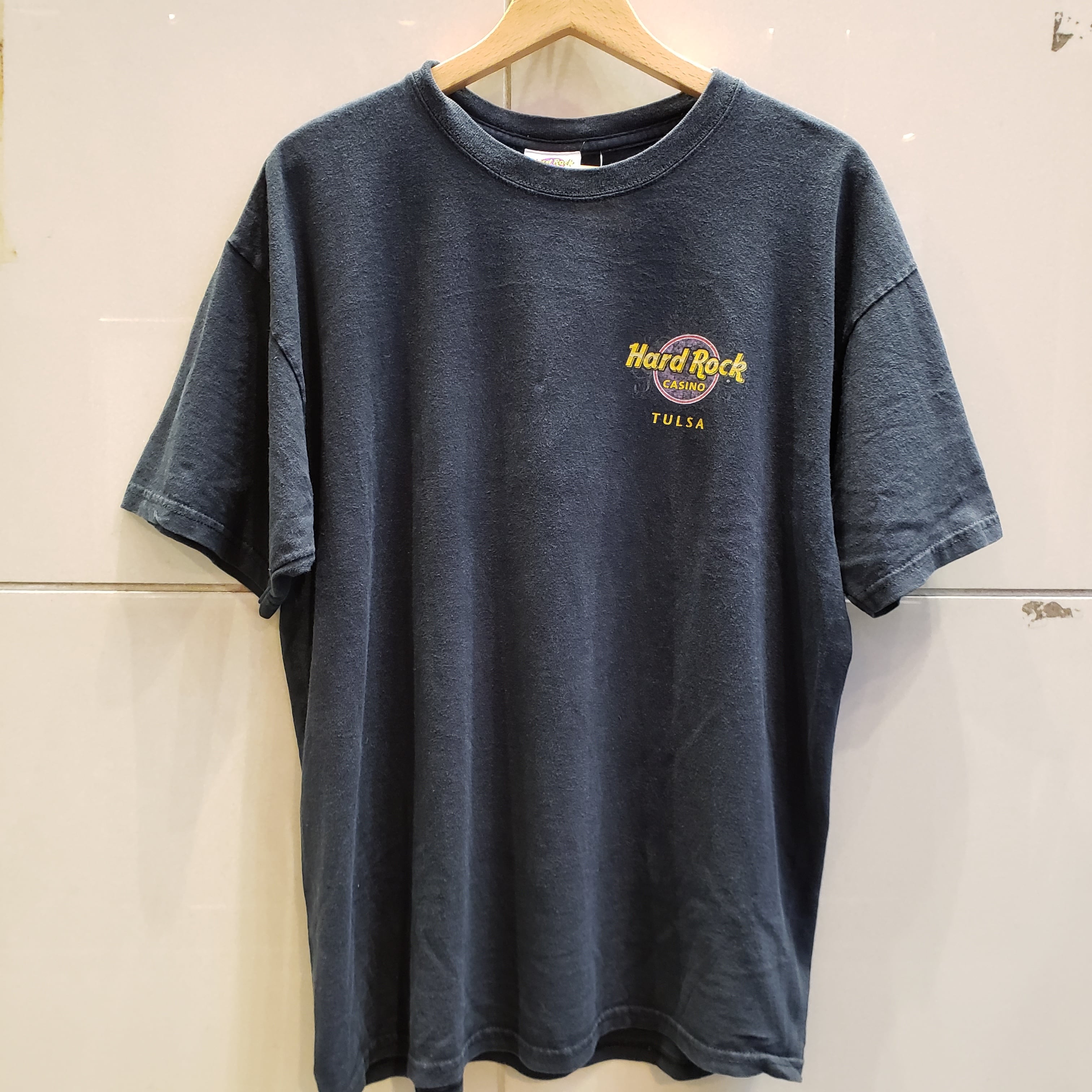 超特価SALE開催 EX HardrockCafe 半袖Tee 墨黒 プリント ハードロック